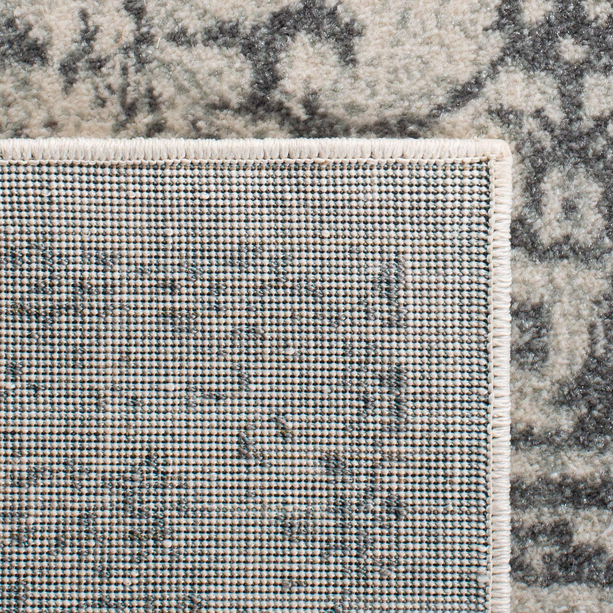 SAFAVIEH Evoke Area Rug 8x10 Large, Ivory & Taupe EVK256E
