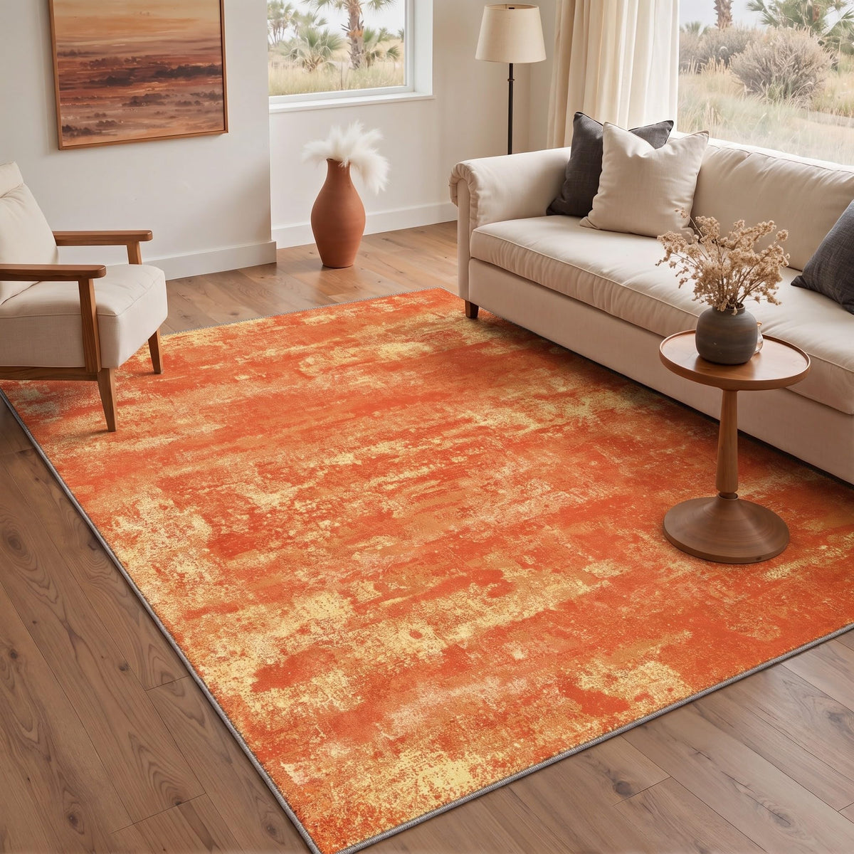 BEIMO 5X7 Area Rug for Living Room, Modern Abstract Washable Soft Non Slip