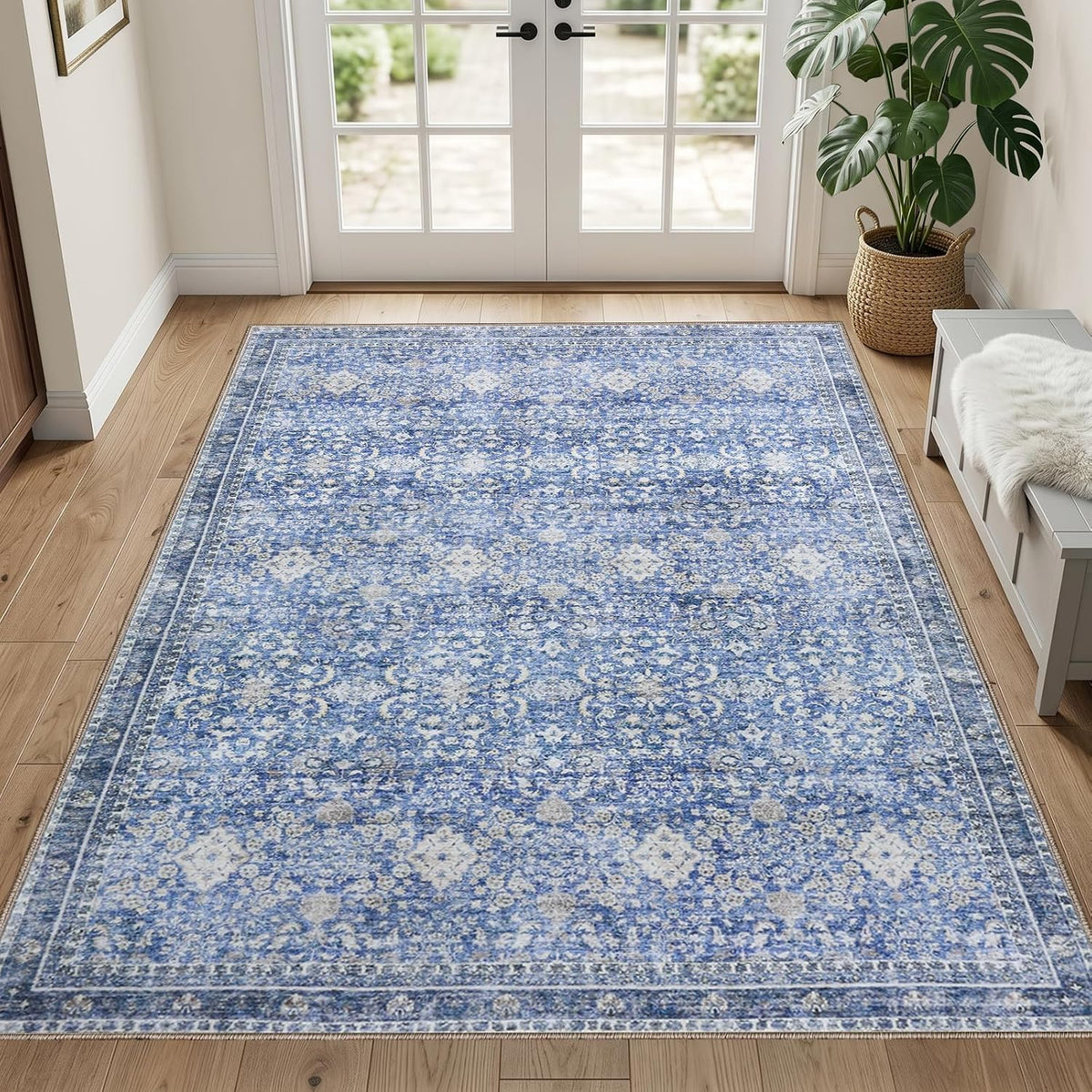 Sasttie 8x10 Area Rugs, Ultra-Soft Washable Rug for Living Room, Beige