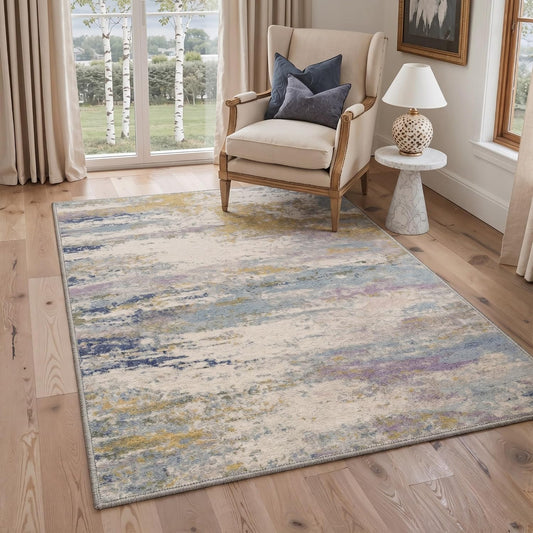 BEIMO 5X7 Area Rug for Living Room, Modern Abstract Washable Soft Non Slip