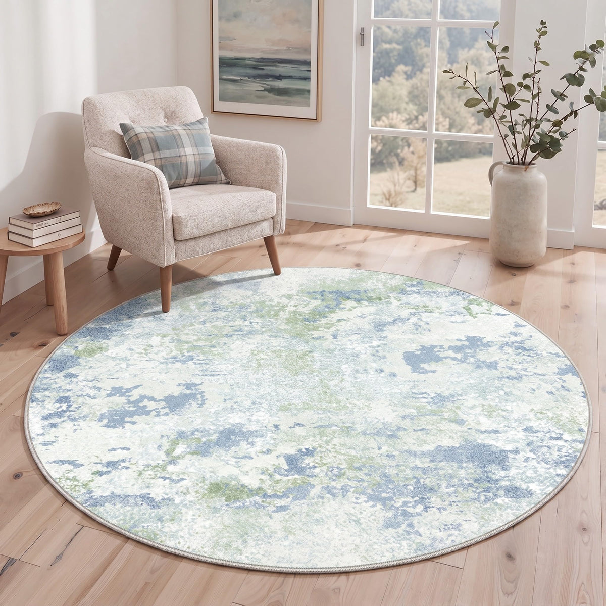 BEIMO 5X7 Area Rug for Living Room, Modern Abstract Washable Soft Non Slip