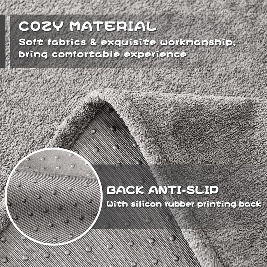 MYSKY HOME Couch Covers for Dogs, Non-Slip Sofa Slipcover, 91"x134", Grey