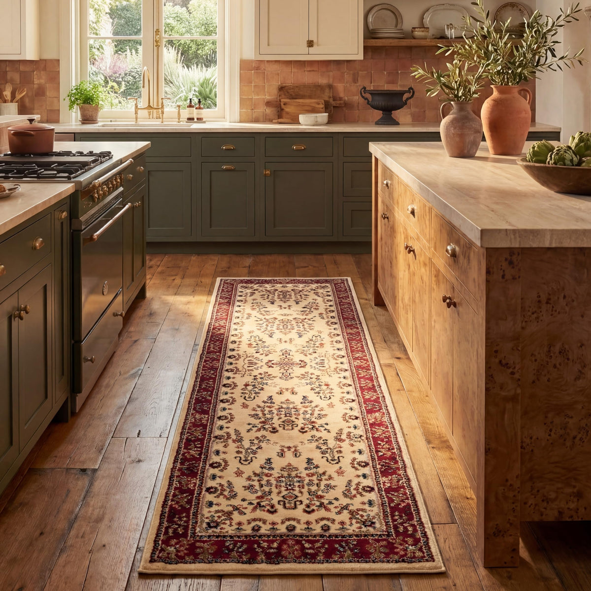 SAFAVIEH Lyndhurst Area Rug 9'x12', Traditional Red & Black LNH331B