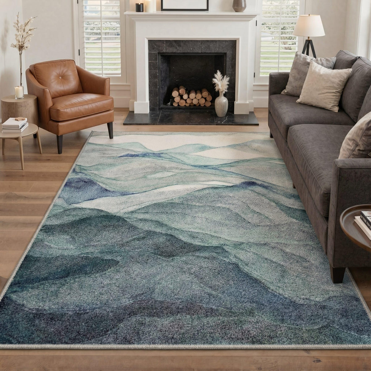 BEIMO 5X7 Area Rug for Living Room, Modern Abstract Washable Soft Non Slip