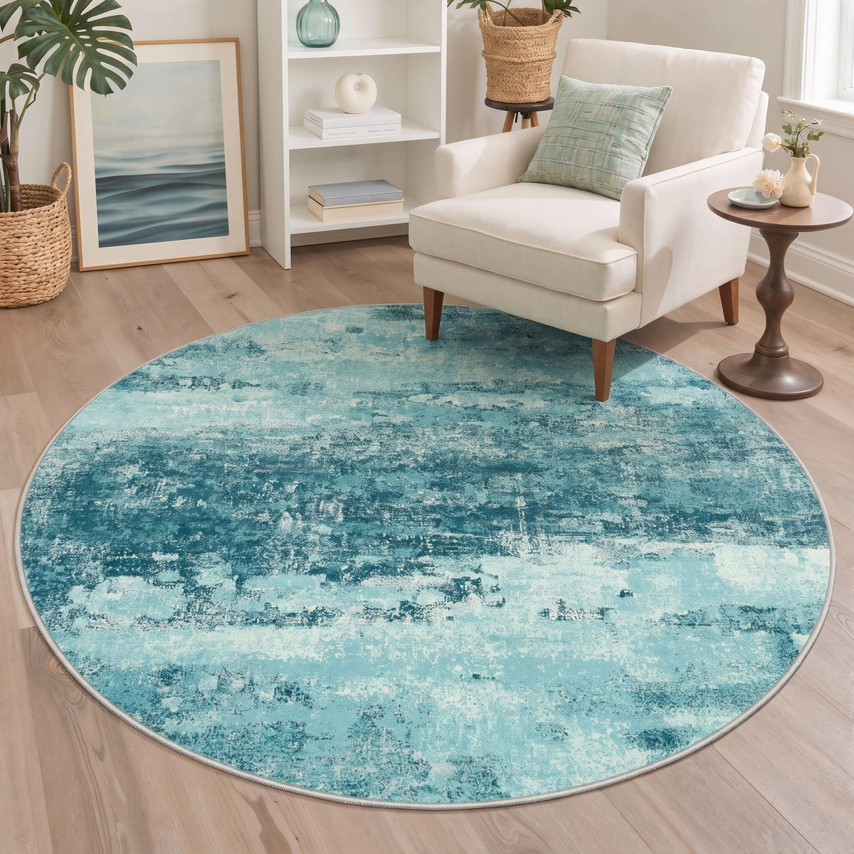 BEIMO 5X7 Area Rug for Living Room, Modern Abstract Washable Soft Non Slip