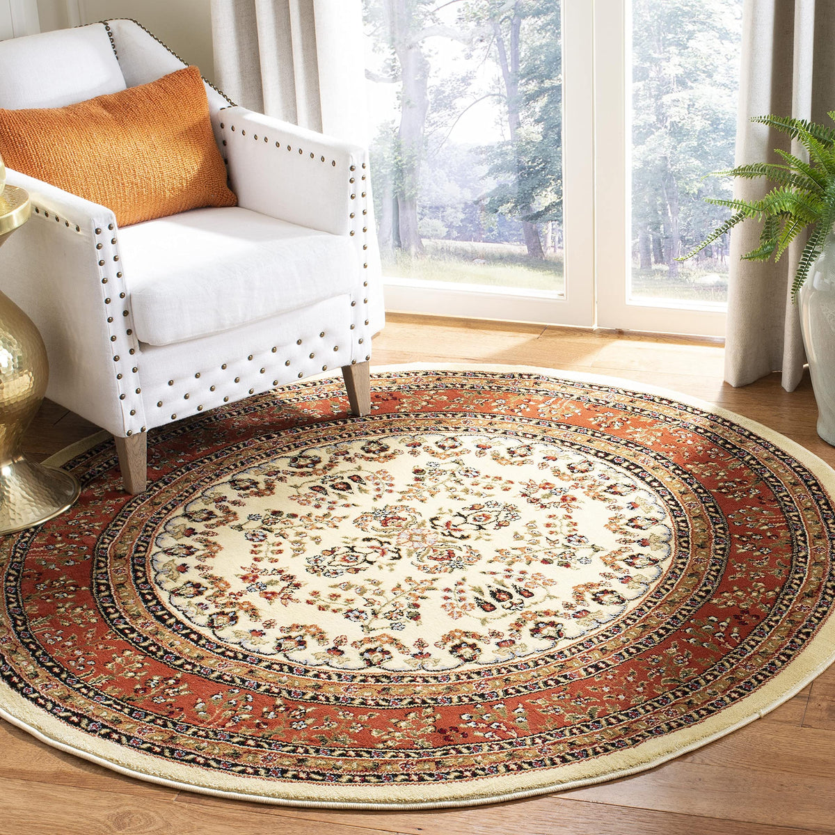 SAFAVIEH Lyndhurst Area Rug 9'x12', Traditional Red & Black LNH331B