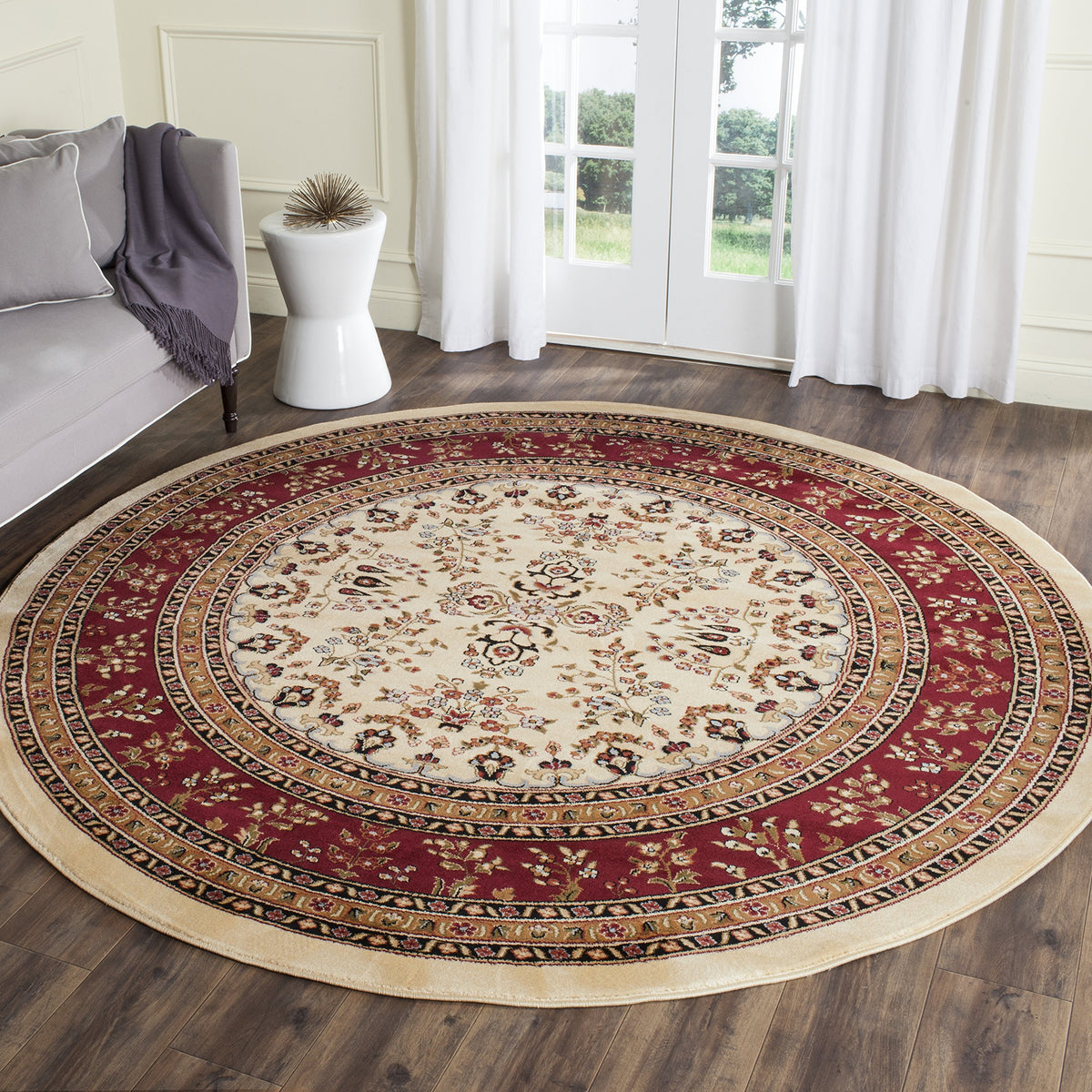 SAFAVIEH Lyndhurst Area Rug 9'x12', Traditional Red & Black LNH331B