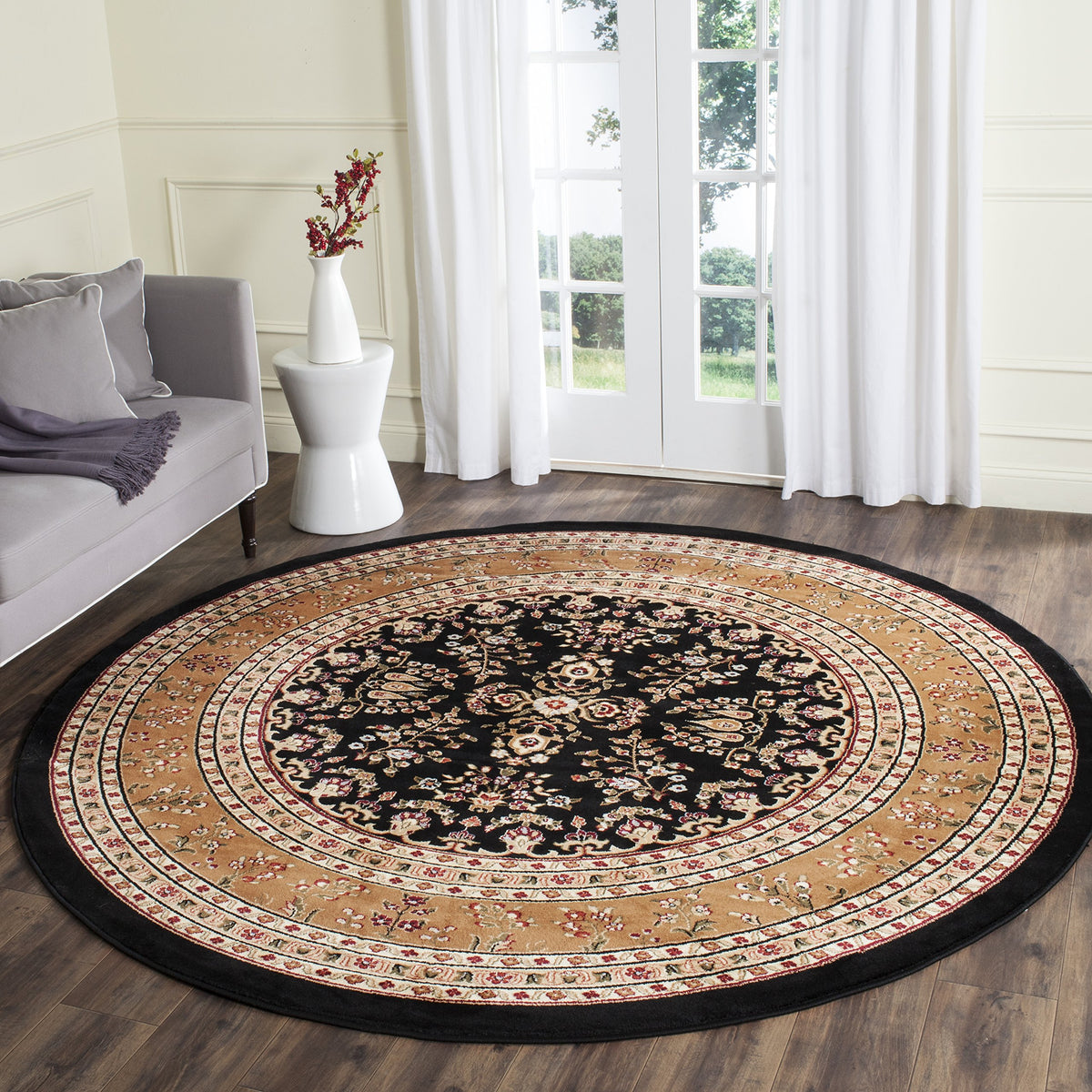 SAFAVIEH Lyndhurst Area Rug 9'x12', Traditional Red & Black LNH331B