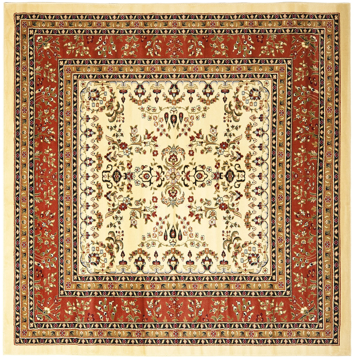 SAFAVIEH Lyndhurst Area Rug 9'x12', Traditional Red & Black LNH331B