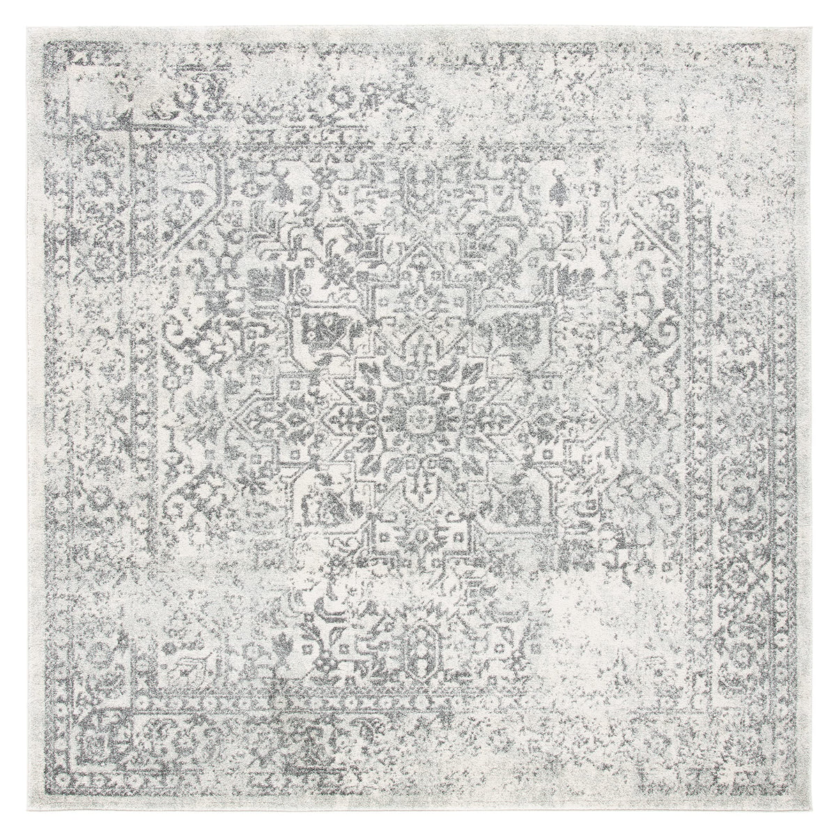 SAFAVIEH Evoke Area Rug 8x10 Large, Ivory & Taupe EVK256E