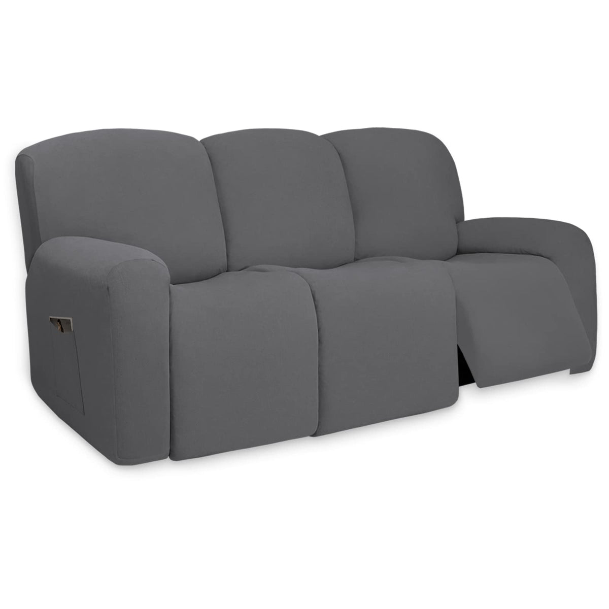 PureFit Stretch Couch Covers for Sofa Large Sofa Slipcovers Dark Gray