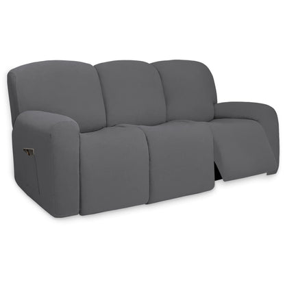 PureFit Stretch Couch Covers for Sofa Large Sofa Slipcovers Dark Gray