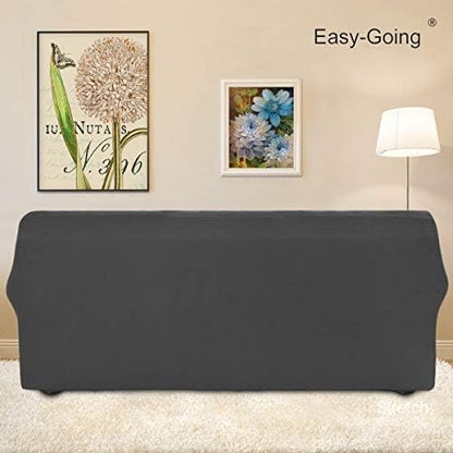 Easy-Going Stretch Oversized Sofa Couch Slipcover Washable Dark Gray