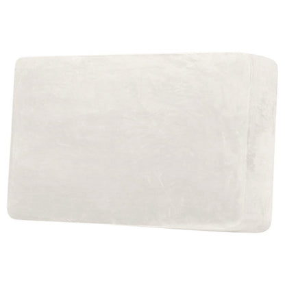 H.VERSAILTEX Velvet Stretch Couch Cushion Cover Plush Cushion Slipcover for Chair Loveseat Sofa Cushion Furniture Protector Seat Cushion Sofa Cover (3 Piece Sofa Cushion Covers, Ivory)