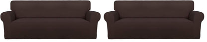 PureFit Stretch Couch Covers for Sofa Large Sofa Slipcovers Dark Gray
