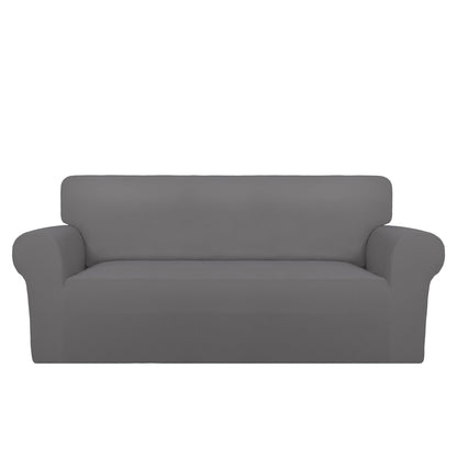 PureFit Stretch Couch Covers for Sofa Large Sofa Slipcovers Dark Gray