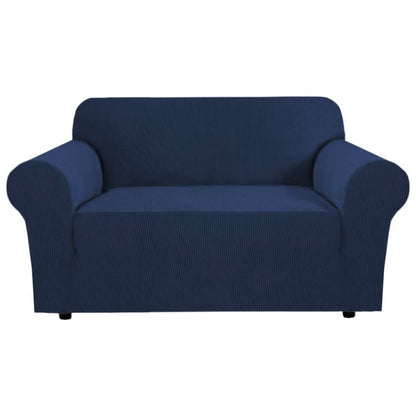 H.VERSAILTEX Stretch Sofa Covers for 3 Cushion Couch Covers Sofa Slipcovers for Living Room Feature Thick Checked Jacquard Fabric with Elastic Bottom, Sofa Large - Sand