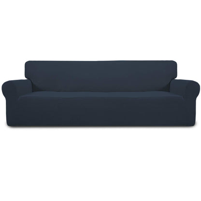 Easy-Going Stretch Oversized Sofa Couch Slipcover Washable Dark Gray