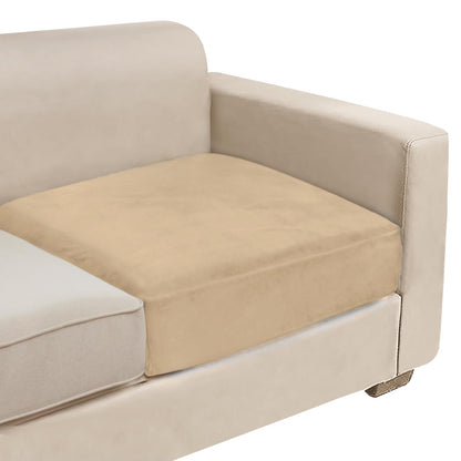 NAISI Sectional Couch Cover 4 Pieces Velvet Separate Couch Cushion Covers L Shape Soft Stretch Sofa Slipcovers with 2pcs Pillowcases for Left/Right Chaise Sectional Couch(3 Seater+1 Chaise,Dark Grey)