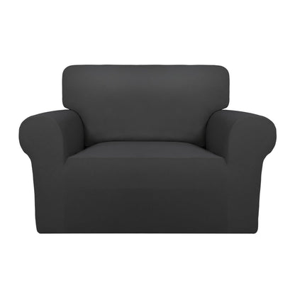 PureFit Stretch Couch Covers for Sofa Large Sofa Slipcovers Dark Gray