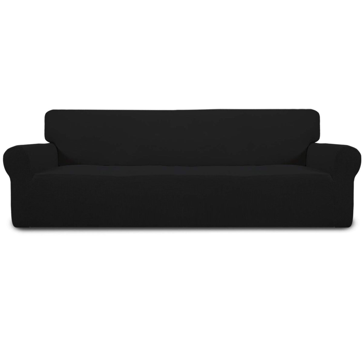Easy-Going Stretch Couch Covers for Sofa Washable Large Black