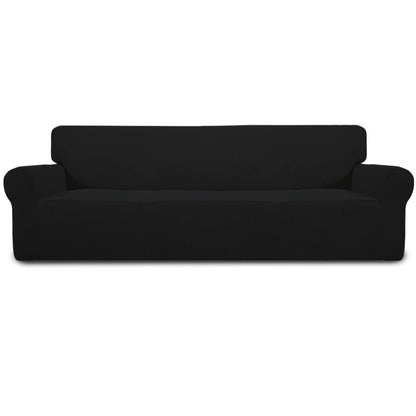 Easy-Going Stretch Couch Covers for Sofa Washable Large Dark Gray