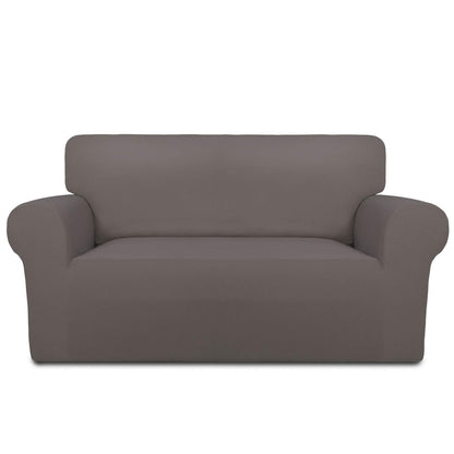 PureFit Stretch Couch Covers for Sofa Large Sofa Slipcovers Dark Gray