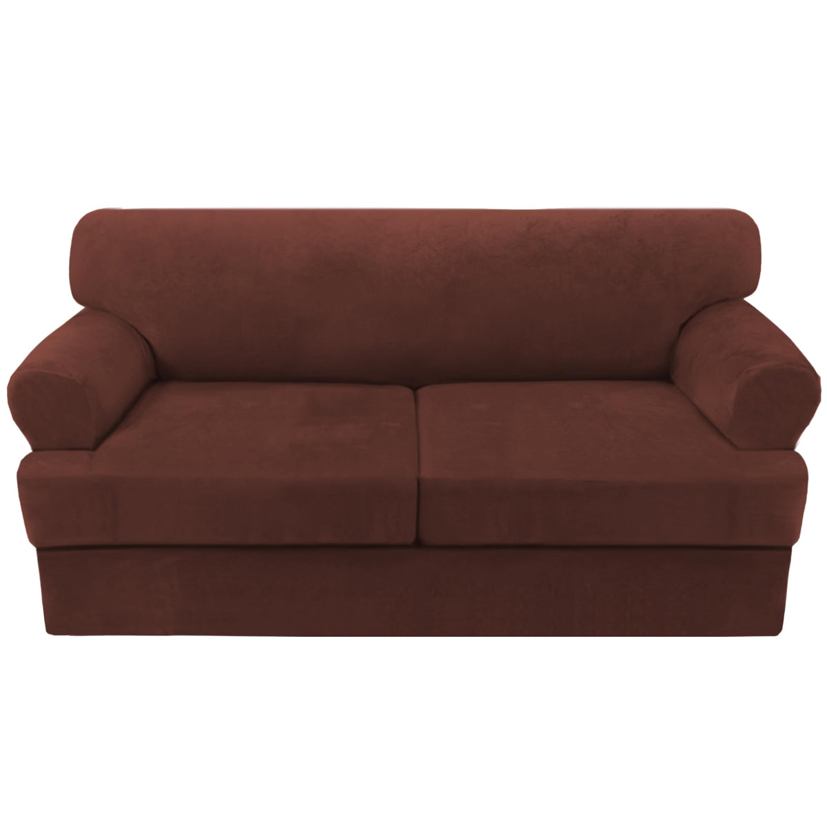 H.VERSAILTEX Sofa Cover 4 Piece T Cushion Sofa Slipcovers Couch Cover Furniture Protector Stretch T Cushion Sofa Covers for 3 Cushion Couch with 3 Individual T Cushion Covers, Ivory