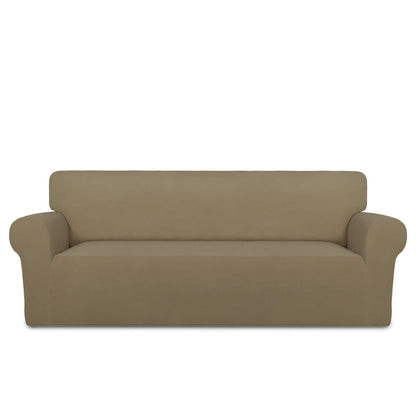 PureFit Stretch Couch Covers for Sofa Large Sofa Slipcovers Dark Gray