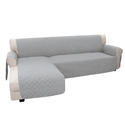 Easy-Going Sectional Couch Covers for Dogs L Shape Sofa Cover Reversible Sofa Slipcover Chaise Lounge Cover Furniture Protector Cover for Pets Dog Cat (Large, Dark Gray/Dark Gray)
