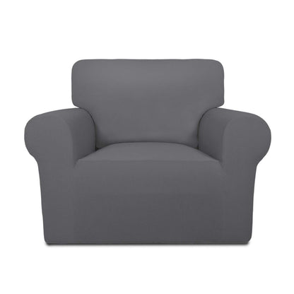 PureFit Stretch Couch Covers for Sofa Large Sofa Slipcovers Dark Gray