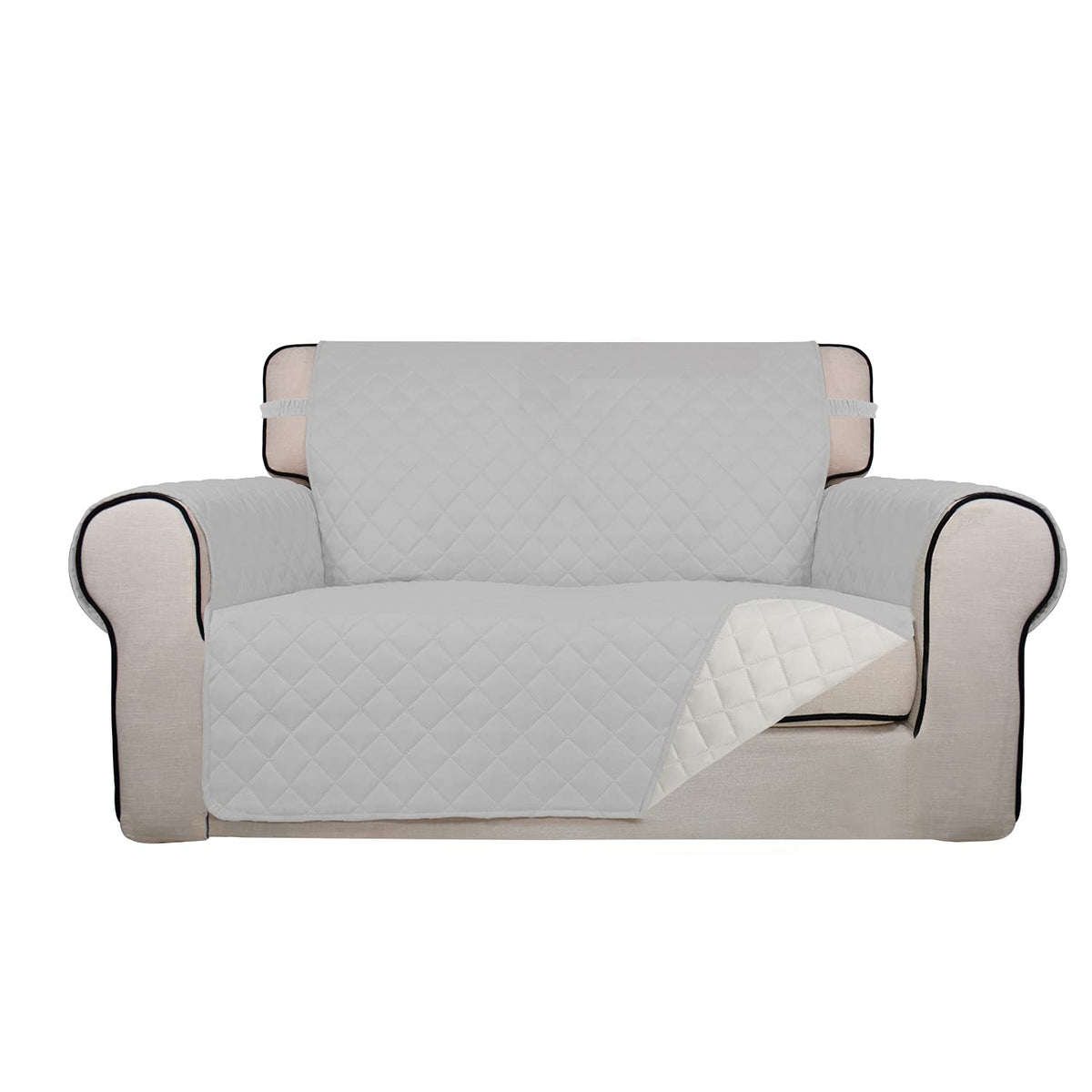 PureFit Reversible Quilted Sofa Cover Dog Couch Covers for Sofa, 66 in