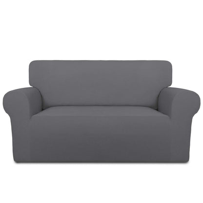 PureFit Stretch Couch Covers for Sofa Large Sofa Slipcovers Dark Gray