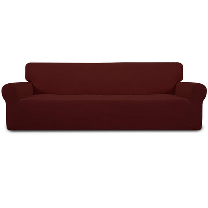 Easy-Going Stretch Loveseat Couch Covers Washable Dark Gray