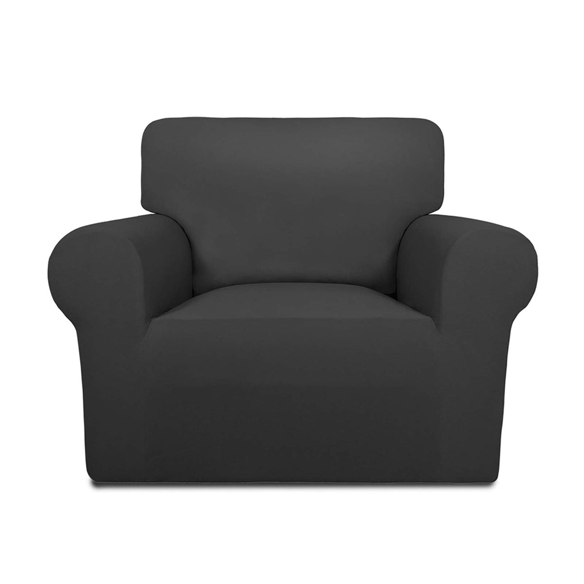 PureFit Stretch Couch Covers for Sofa Large Sofa Slipcovers Dark Gray