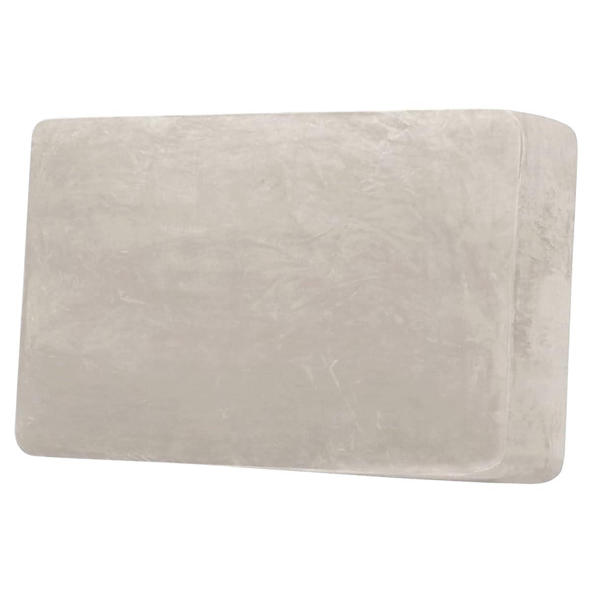 H.VERSAILTEX Velvet Stretch Couch Cushion Cover Plush Cushion Slipcover for Chair Loveseat Sofa Cushion Furniture Protector Seat Cushion Sofa Cover (3 Piece Sofa Cushion Covers, Ivory)