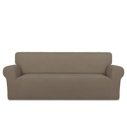 PureFit Stretch Couch Covers for Sofa Large Sofa Slipcovers Dark Gray