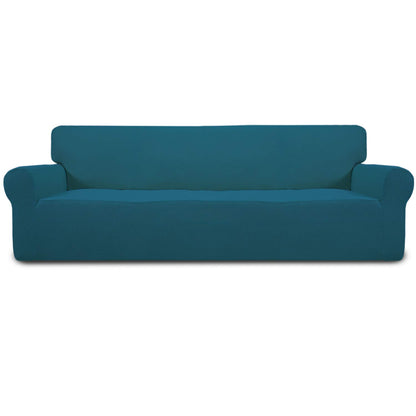 Easy-Going Stretch Loveseat Couch Covers Washable Dark Gray