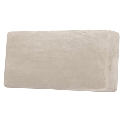 H.VERSAILTEX Velvet Stretch Couch Cushion Cover Plush Cushion Slipcover for Chair Loveseat Sofa Cushion Furniture Protector Seat Cushion Sofa Cover (2 Piece Large Sofa Cushion Covers, Ivory)