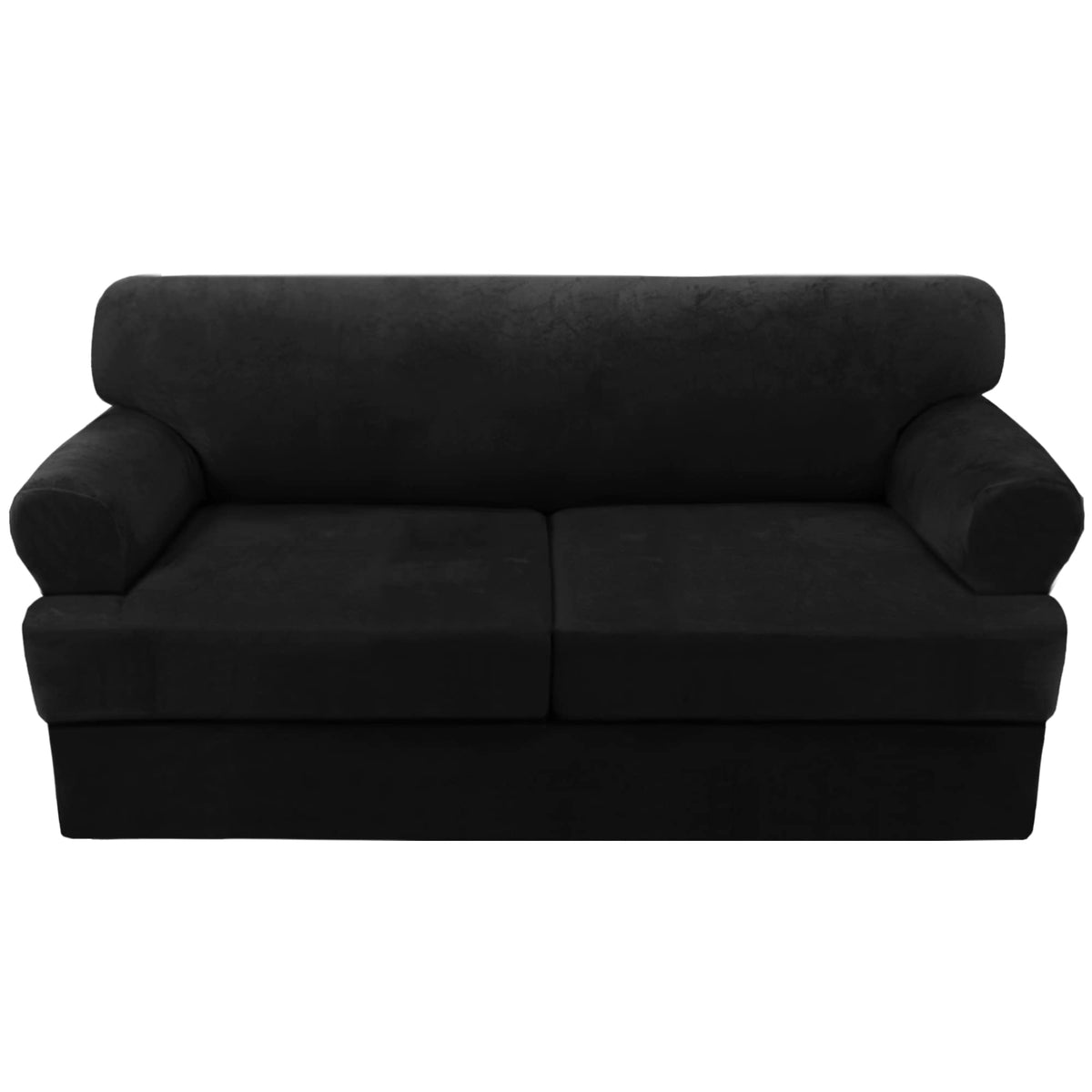 H.VERSAILTEX Sofa Cover 4 Piece T Cushion Sofa Slipcovers Couch Cover Furniture Protector Stretch T Cushion Sofa Covers for 3 Cushion Couch with 3 Individual T Cushion Covers, Ivory