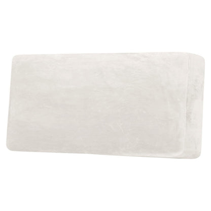 H.VERSAILTEX Velvet Stretch Couch Cushion Cover Plush Cushion Slipcover for Chair Loveseat Sofa Cushion Furniture Protector Seat Cushion Sofa Cover (2 Piece Large Sofa Cushion Covers, Ivory)