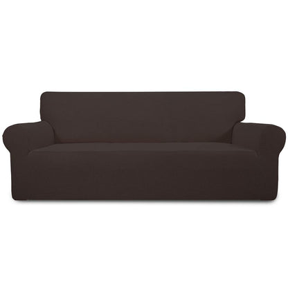 Easy-Going Stretch Oversized Sofa Couch Slipcover Washable Dark Gray