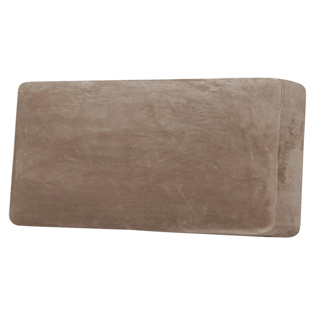 H.VERSAILTEX Velvet Stretch Couch Cushion Cover Plush Cushion Slipcover for Chair Loveseat Sofa Cushion Furniture Protector Seat Cushion Sofa Cover (2 Piece Large Sofa Cushion Covers, Ivory)