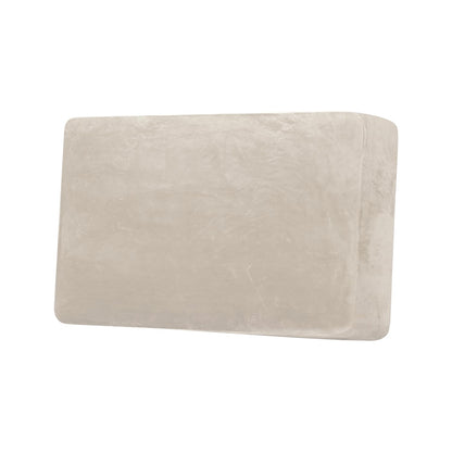 H.VERSAILTEX Velvet Stretch Couch Cushion Cover Plush Cushion Slipcover for Chair Loveseat Sofa Cushion Furniture Protector Seat Cushion Sofa Cover (3 Piece Sofa Cushion Covers, Ivory)