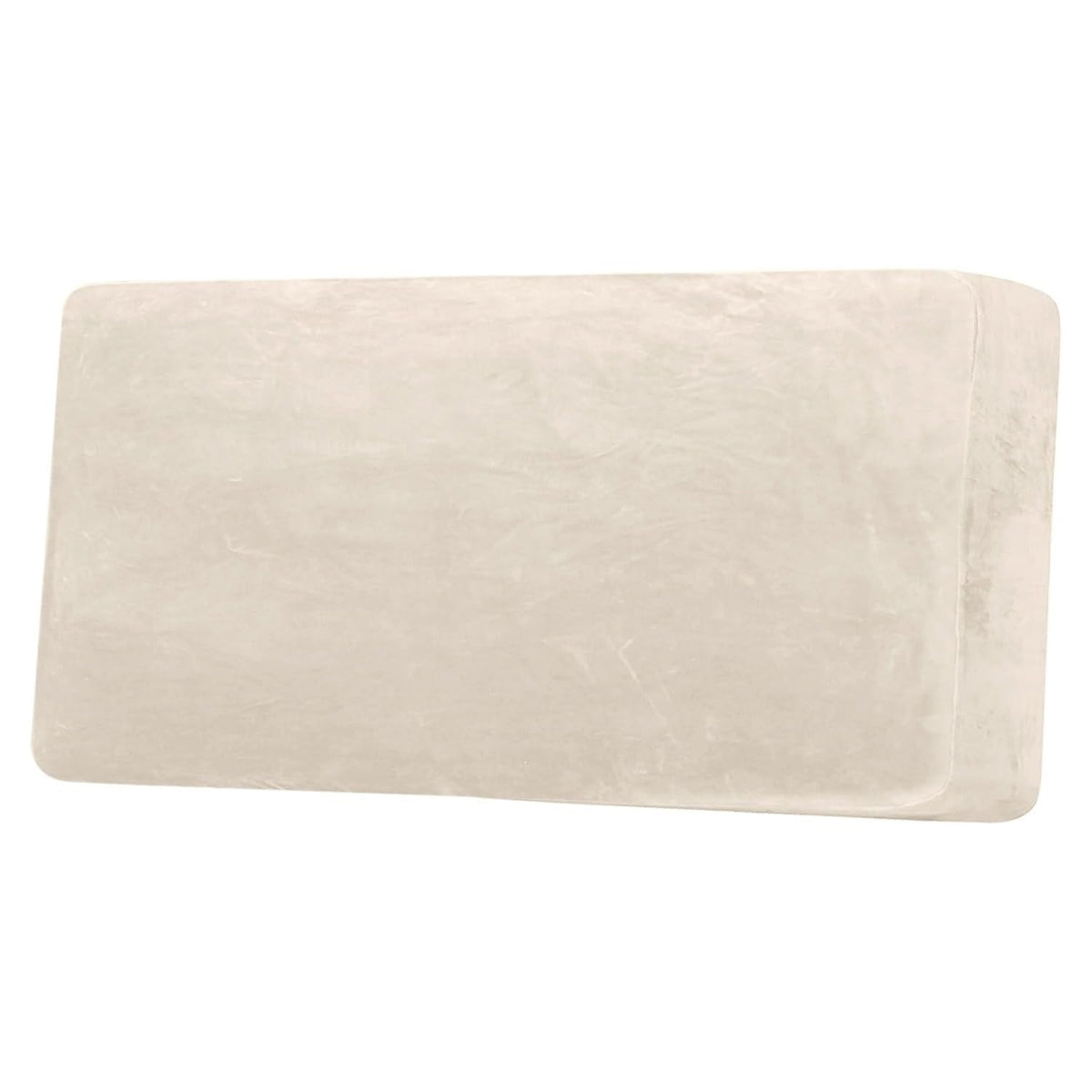 H.VERSAILTEX Velvet Stretch Couch Cushion Cover Plush Cushion Slipcover for Chair Loveseat Sofa Cushion Furniture Protector Seat Cushion Sofa Cover (2 Piece Large Sofa Cushion Covers, Ivory)
