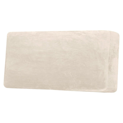 H.VERSAILTEX Velvet Stretch Couch Cushion Cover Plush Cushion Slipcover for Chair Loveseat Sofa Cushion Furniture Protector Seat Cushion Sofa Cover (3 Piece Sofa Cushion Covers, Ivory)