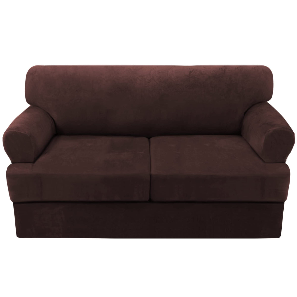 H.VERSAILTEX Sofa Cover 4 Piece T Cushion Sofa Slipcovers Couch Cover Furniture Protector Stretch T Cushion Sofa Covers for 3 Cushion Couch with 3 Individual T Cushion Covers, Ivory
