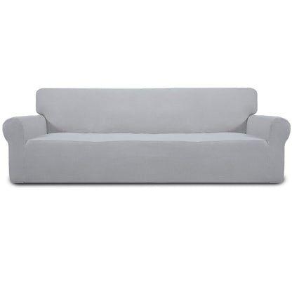 Easy-Going Stretch Loveseat Couch Covers Washable Dark Gray