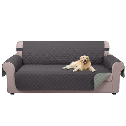 U-NICE HOME Reversible Sofa Cover Couch Cover for Dogs, Coffee/Beige