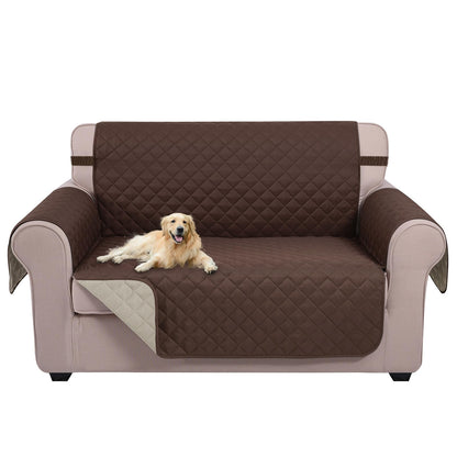 U-NICE HOME Reversible Sofa Cover Couch Cover for Dogs, Coffee/Beige